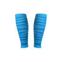 [1pair Pink & Blue Striped] Compression Calf Sleeve For Leg Protection  During Running, 3 Colors Optional, Great For Outdoor Sports Like Hiking
